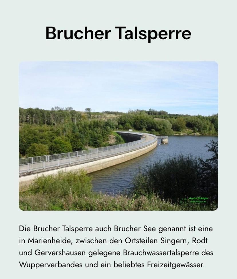 Bruchersee-Gummersbach Nord Marienheide Eksteriør bilde